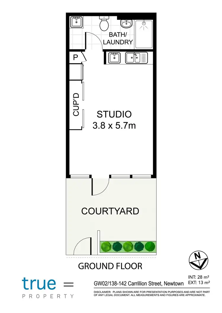 Floorplan of Homely apartment listing, G02W/138-140 Carillion Avenue, Newtown NSW 2042