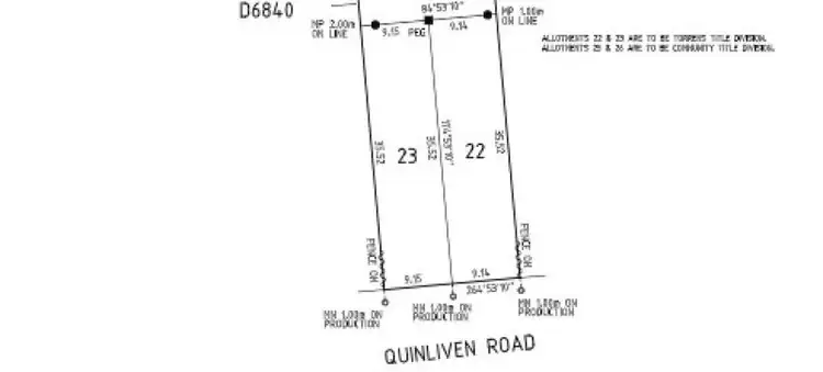 Floorplan of Homely land listing, 57&57A Quinliven Road, Port Willunga SA 5173