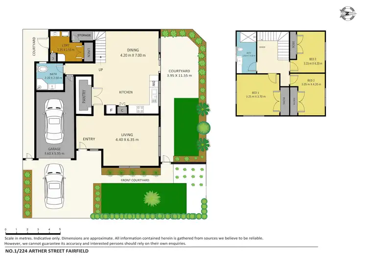 Floorplan of Homely townhouse listing, 1/224 Arthur Street, Fairfield VIC 3078