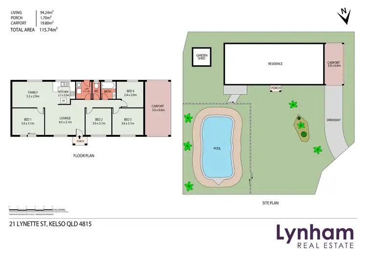 Floorplan of Homely house listing, 21 Lynette Street, Kelso QLD 4815