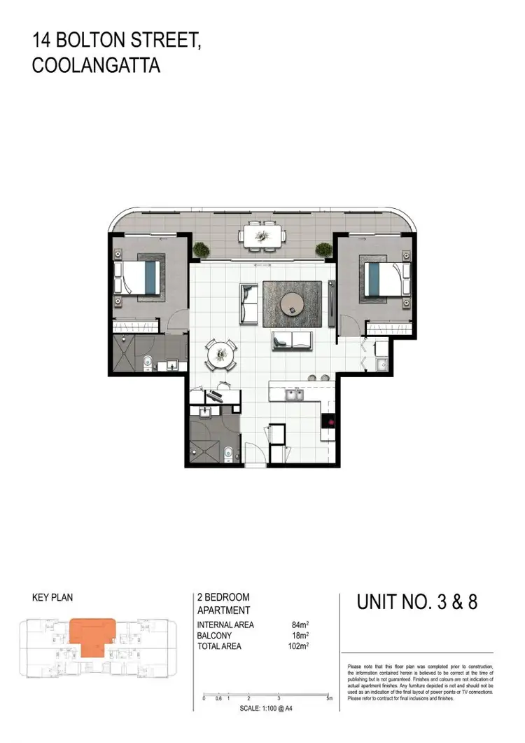 Floorplan of Homely apartment listing, 3/14 BOLTON STREET, Kirra QLD 4225