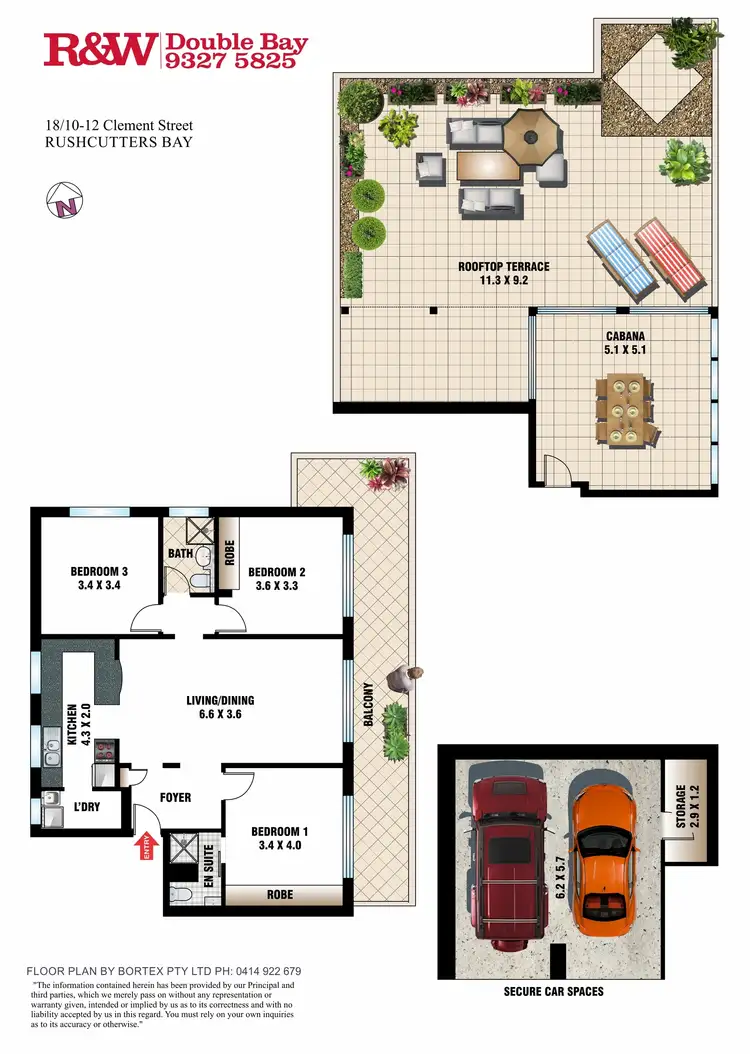 Floorplan of Homely apartment listing, 18/10-12 Clement Street, Rushcutters Bay NSW 2011