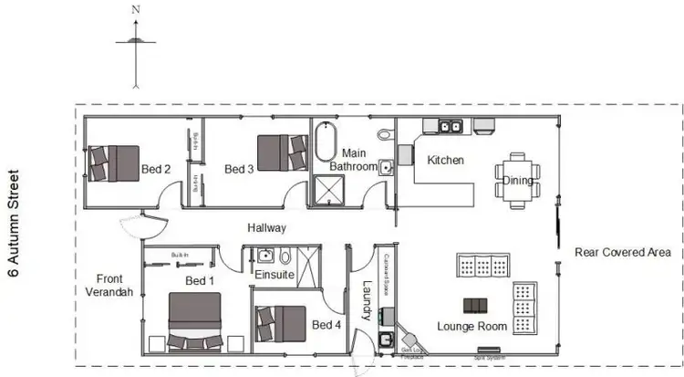 Floorplan of Homely house listing, 6 Autumn Street, Orange NSW 2800