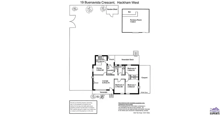 Floorplan of Homely house listing, 19 Buenavista crescent, Hackham West SA 5163