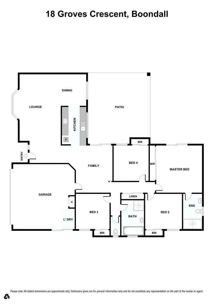 Floorplan of Homely house listing, 18 Groves Crescent, Boondall QLD 4034