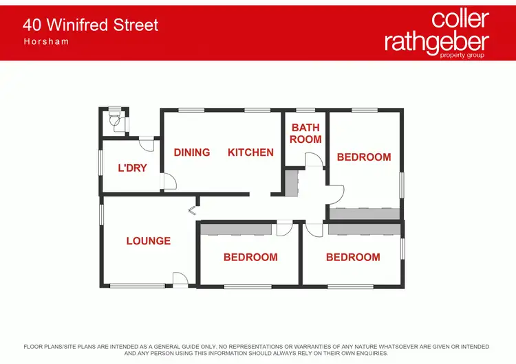 Floorplan of Homely house listing, 40 Winifred Street, Horsham VIC 3400