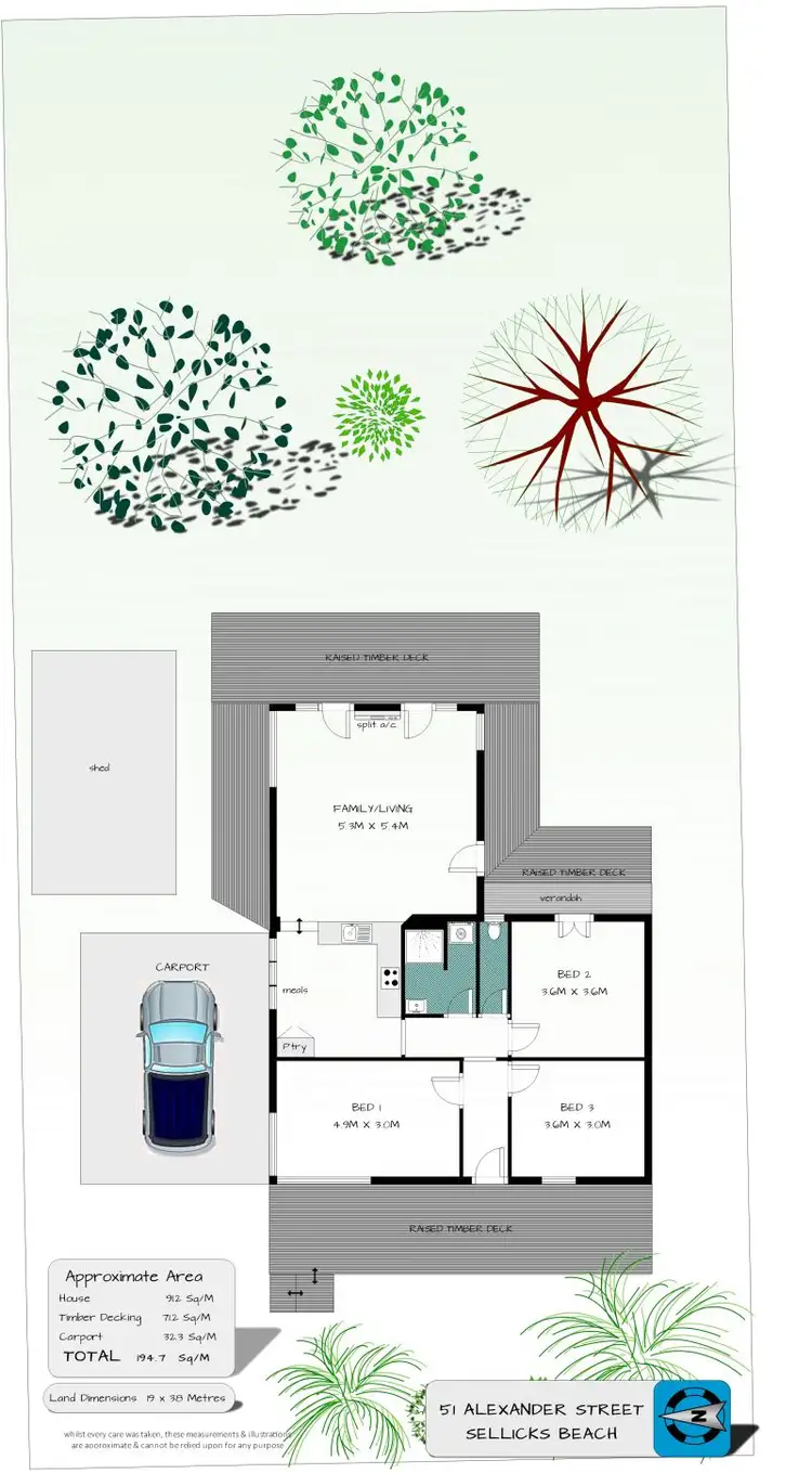Floorplan of Homely house listing, 51 Alexander Street, Sellicks Beach SA 5174