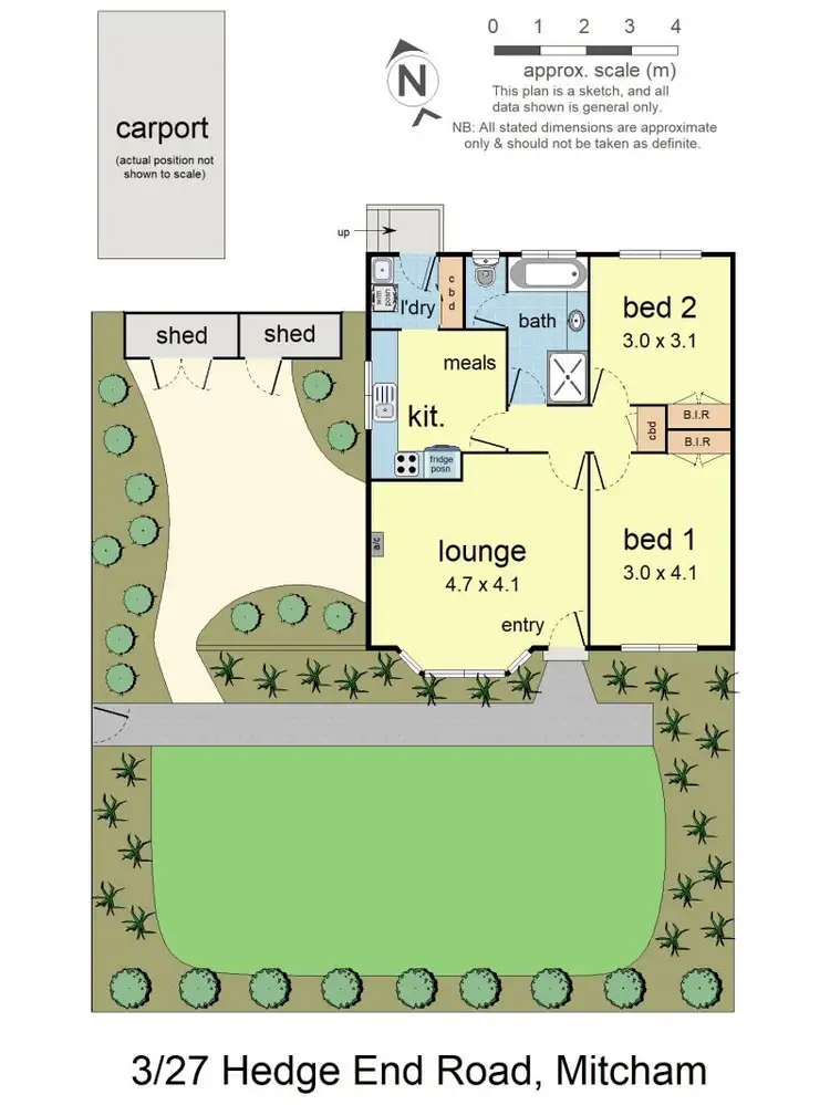 Floorplan of Homely unit listing, 3/27 Hedge End Road, Mitcham VIC 3132