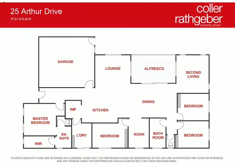 Floorplan of Homely house listing, 25 Arthur Drive, Horsham VIC 3400