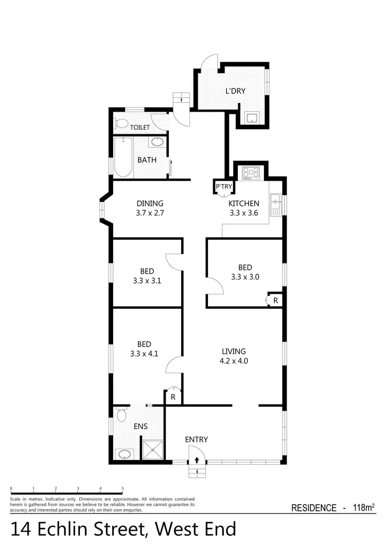 Floorplan of Homely house listing, 14 Echlin Street, West End QLD 4810