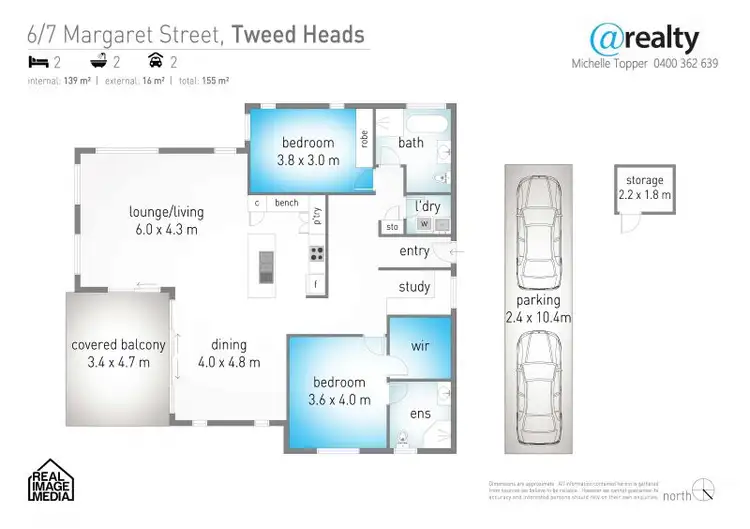 Floorplan of Homely apartment listing, 6/7 Margaret Street, Tweed Heads NSW 2485