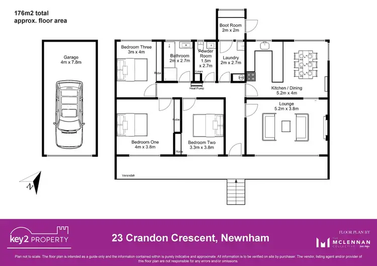 Floorplan of Homely house listing, 23 Crandon Crescent, Newnham TAS 7248