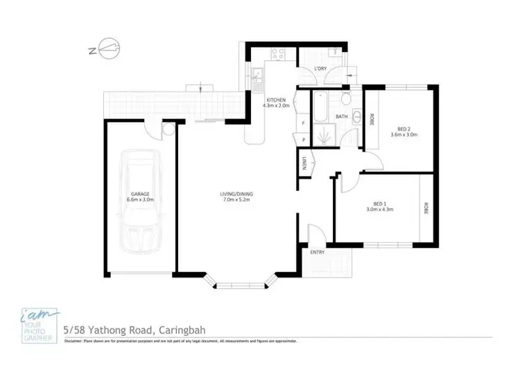 Floorplan of Homely villa listing, 5/58 Yathong Road, Caringbah NSW 2229
