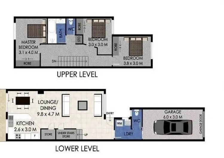 Floorplan of Homely townhouse listing, 297/20 Binya Avenue, Tweed Heads NSW 2485