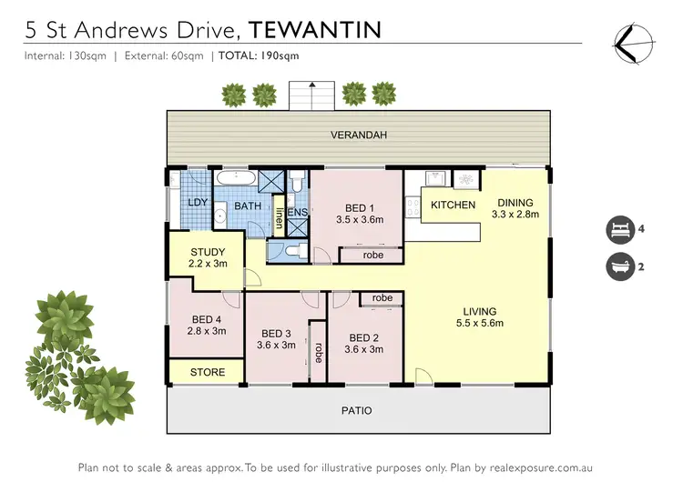 Floorplan of Homely house listing, 5 St Andrews Drive, Tewantin QLD 4565