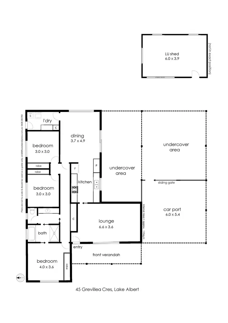 Floorplan of Homely house listing, 45 Grevillea Crescent, Lake Albert NSW 2650