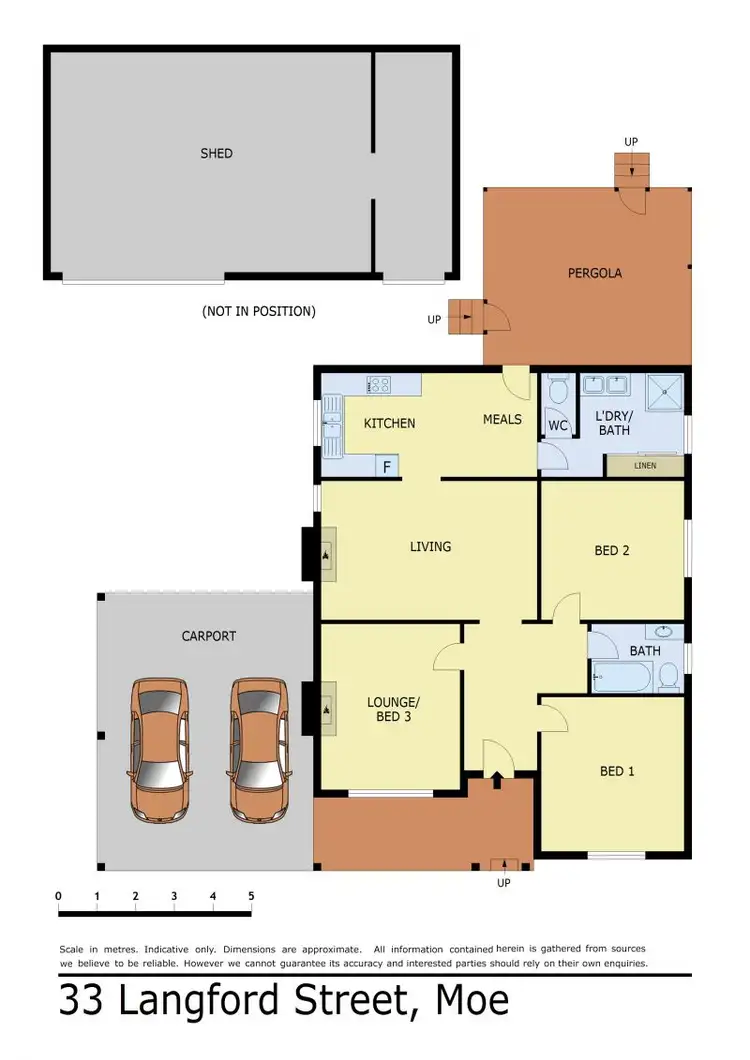 Floorplan of Homely house listing, 33 Langford Street, Moe VIC 3825