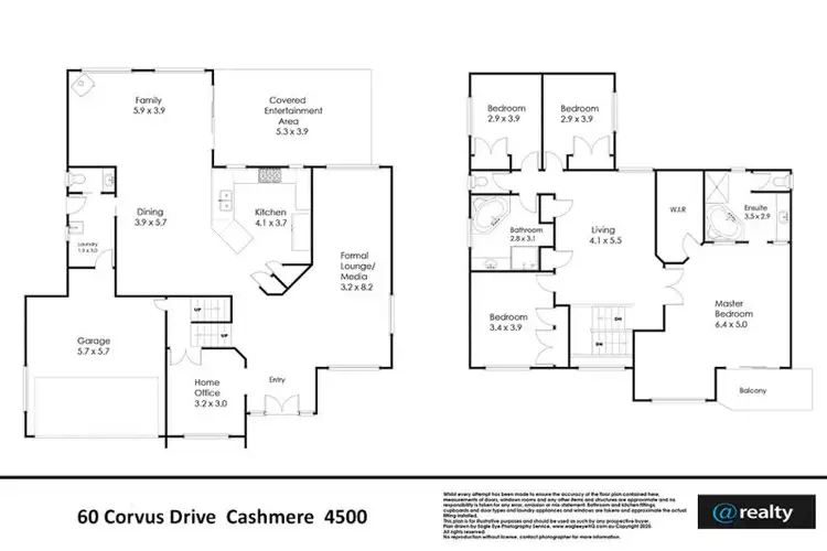 Floorplan of Homely house listing, 60 Corvus Drive, Cashmere QLD 4500