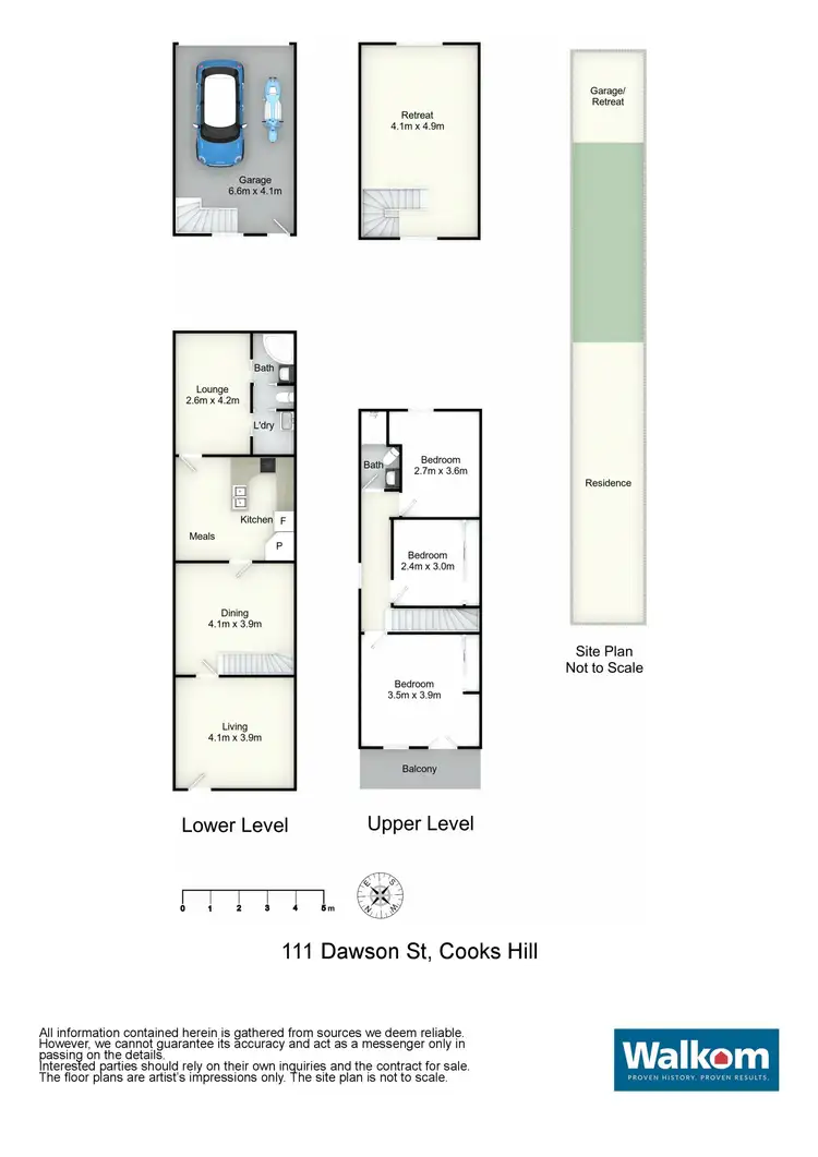 Floorplan of Homely terrace listing, 111 Dawson Street, Cooks Hill NSW 2300