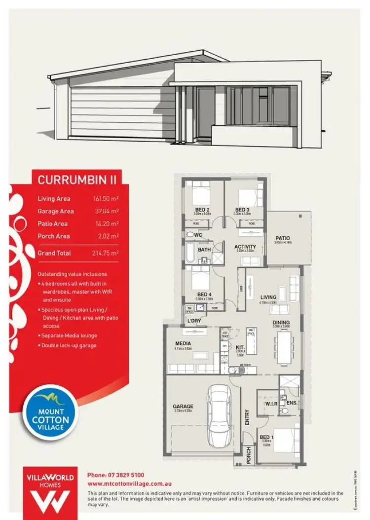 Floorplan of Homely house listing, 13 Golden Wattle Avenue, Mount Cotton QLD 4165