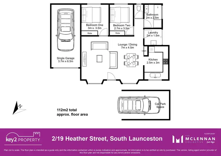 Floorplan of Homely unit listing, 2/19 Heather Street, South Launceston TAS 7249