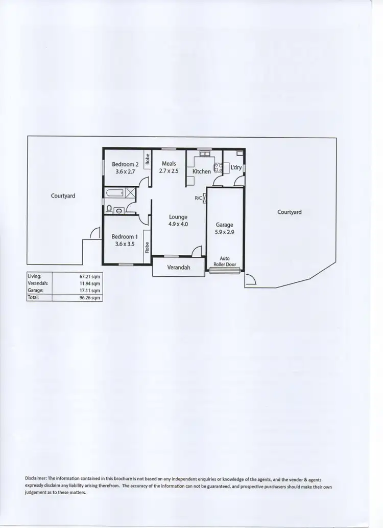 Floorplan of Homely house listing, 1/102 Gorge Road, Newton SA 5074
