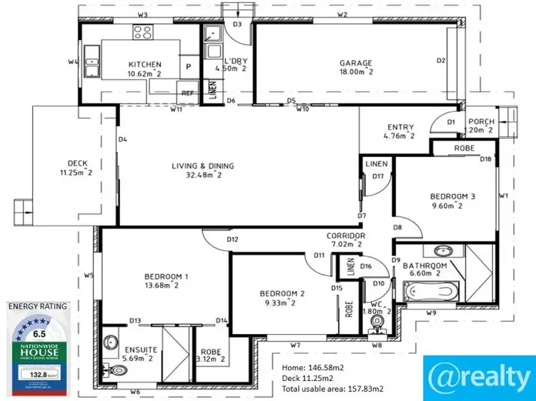 Floorplan of Homely house listing, 10 Melner Place, Oakdowns TAS 7019