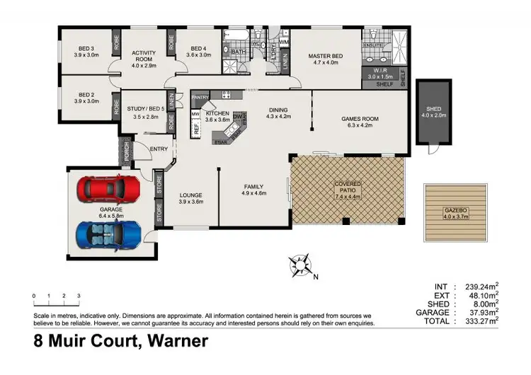 Floorplan of Homely house listing, 8 Muir Court, Warner QLD 4500