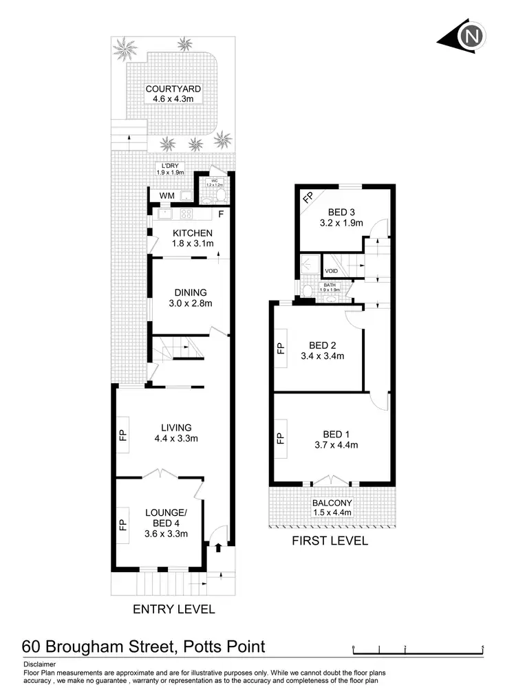 Floorplan of Homely house listing, 60 Brougham Street, Potts Point NSW 2011