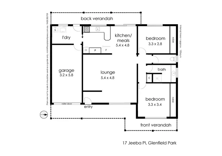 Floorplan of Homely villa listing, 1/17 Jeeba Place, Glenfield Park NSW 2650