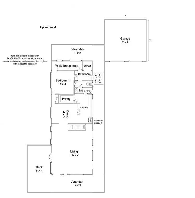 Floorplan of Homely rural property listing, 12 Smiths Road, Tinbeerwah QLD 4563