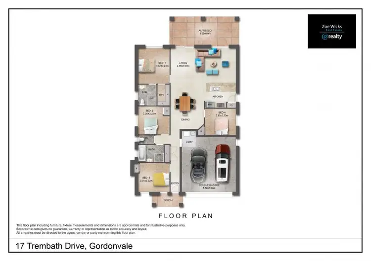 Floorplan of Homely house listing, 17 Trembath Drive, Gordonvale QLD 4865