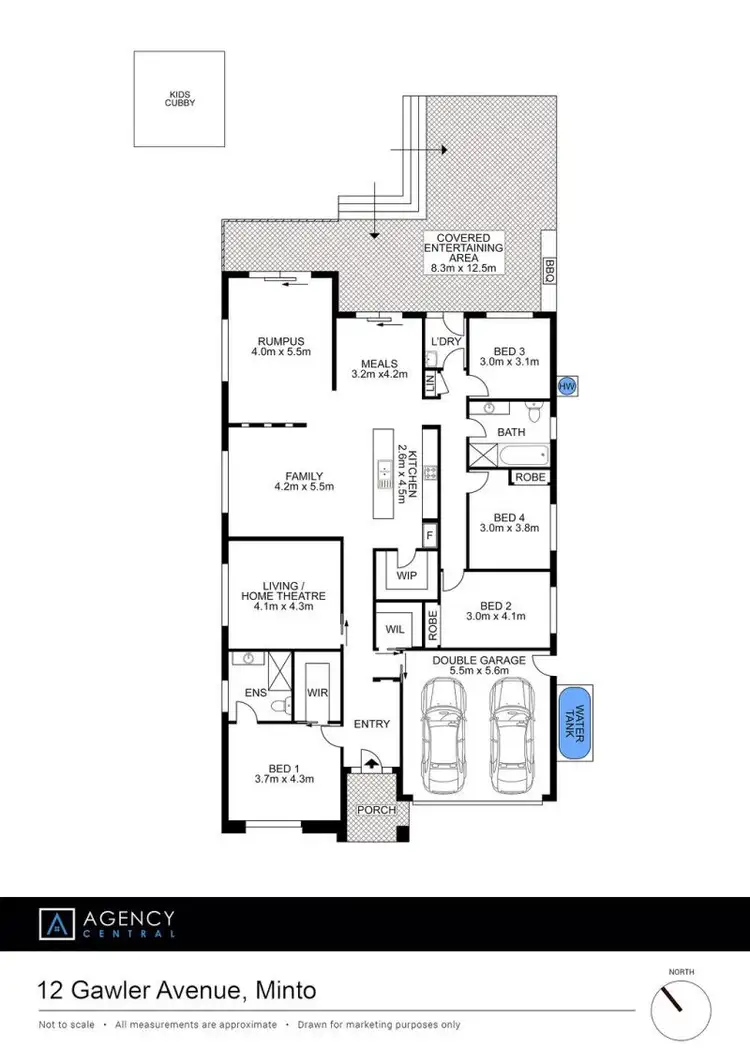 Floorplan of Homely house listing, 12 Gawler Avenue, Minto NSW 2566