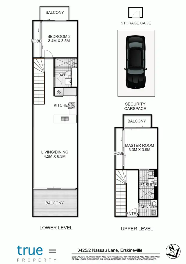 Floorplan of Homely apartment listing, 3425/2 Nassau Lane, Erskineville NSW 2043