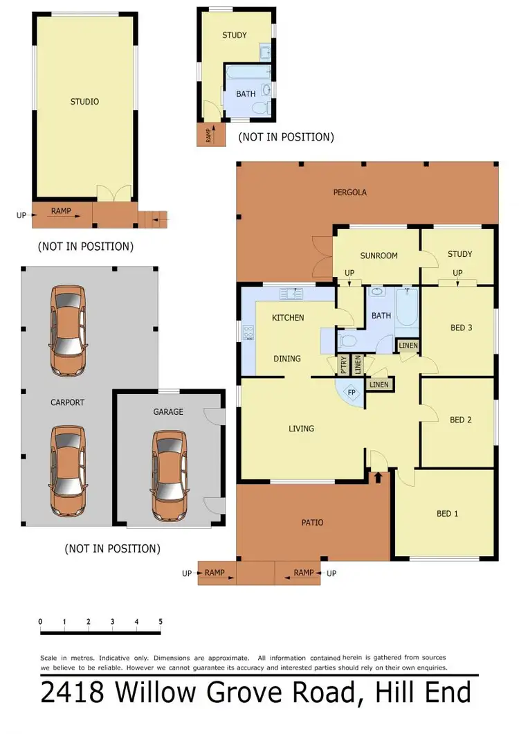 Floorplan of Homely rural property listing, 2418 Willow Grove Road, Hill End VIC 3825