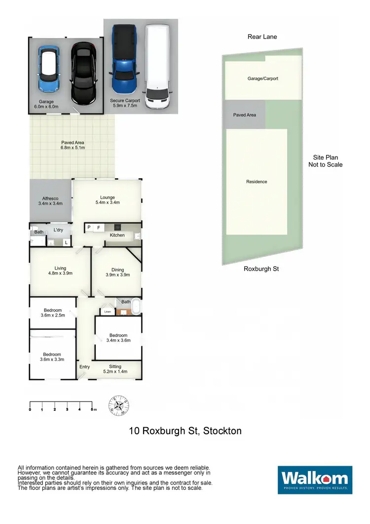 Floorplan of Homely house listing, 10 Roxburgh Street, Stockton NSW 2295