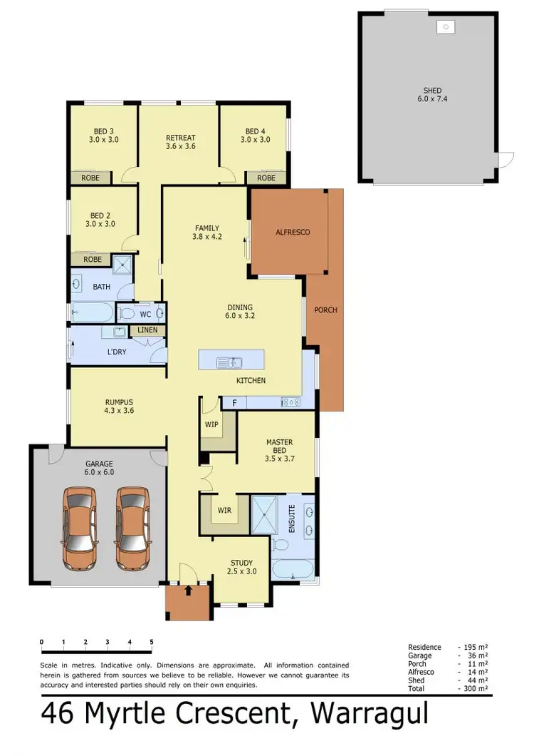 Floorplan of Homely house listing, 46 Myrtle Crescent, Warragul VIC 3820