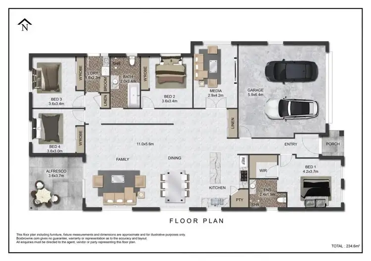 Floorplan of Homely house listing, 1A Cain Drive, Kelso NSW 2795