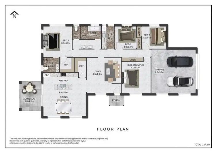 Floorplan of Homely house listing, 1 Cain Drive, Kelso NSW 2795