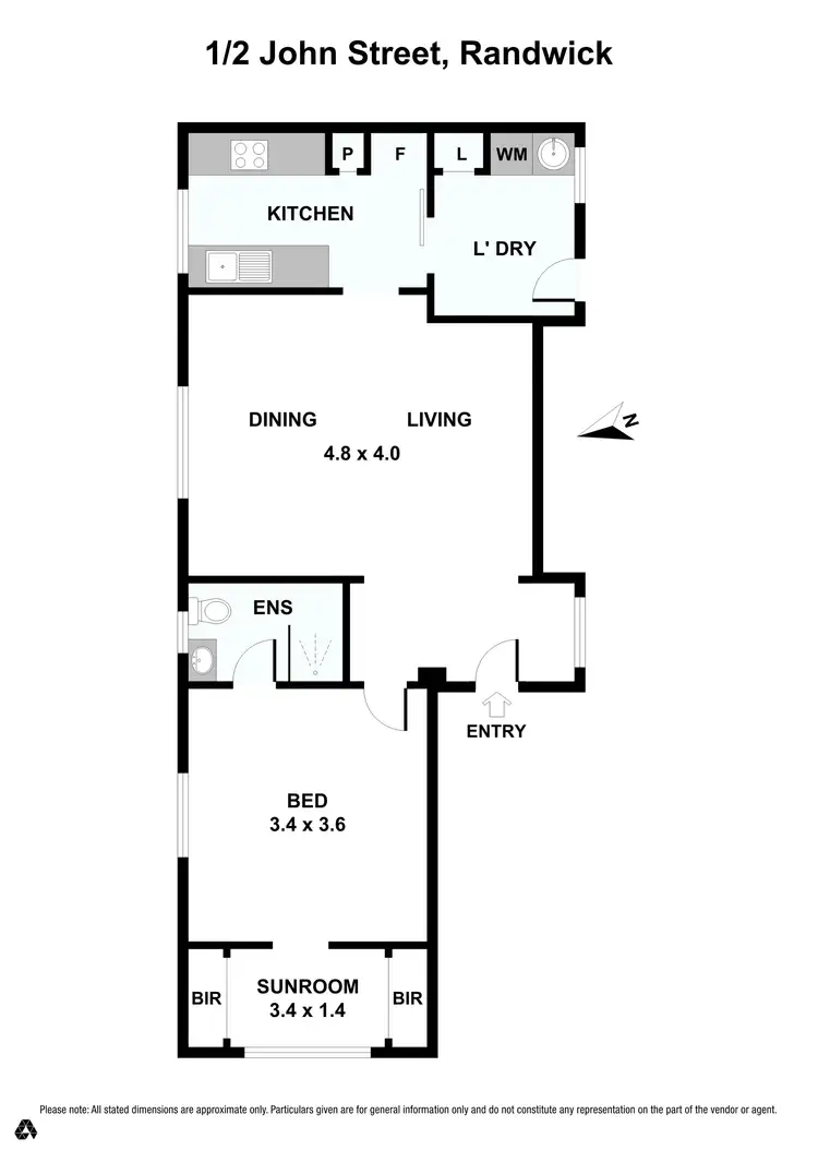 Floorplan of Homely unit listing, 1/2 John St, Randwick NSW 2031