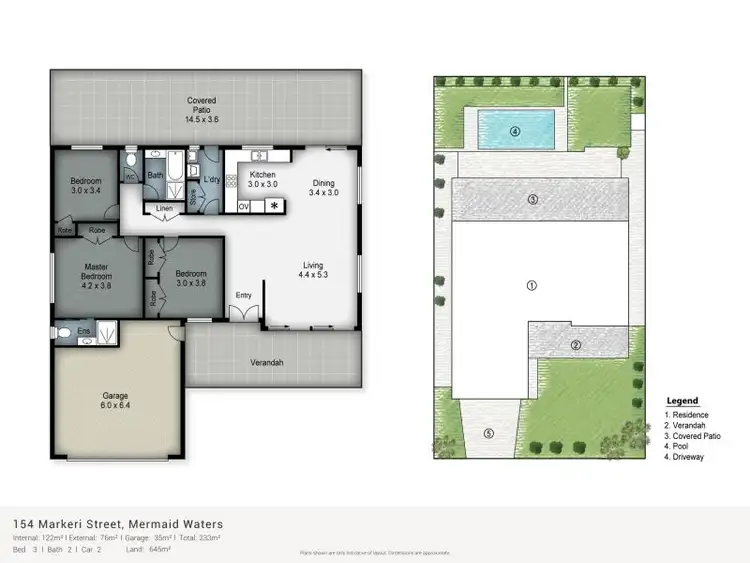 Floorplan of Homely house listing, 154 Markeri Street, Mermaid Waters QLD 4218