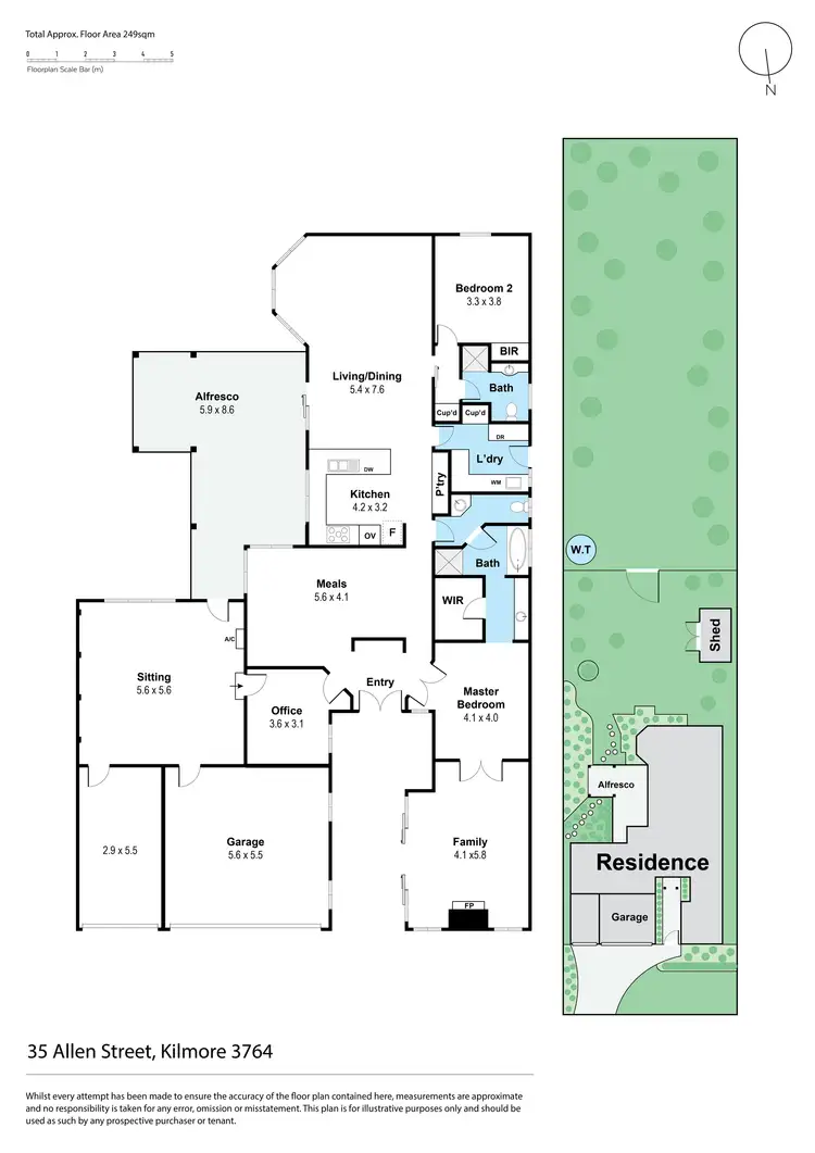 Floorplan of Homely house listing, 35 Allen Street, Kilmore VIC 3764