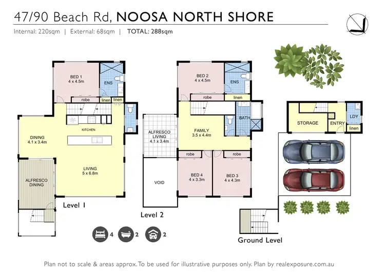 Floorplan of Homely house listing, 47/90 Beach Road, Noosa North Shore QLD 4565