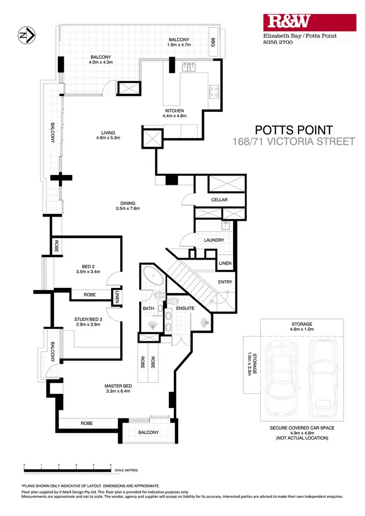 Floorplan of Homely apartment listing, 168/71 Victoria Street, Potts Point NSW 2011