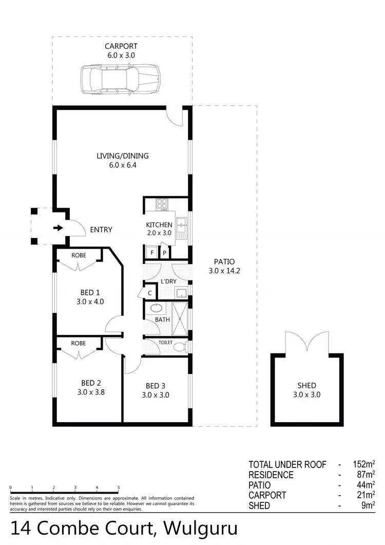 Floorplan of Homely house listing, 14 Combe Court, Wulguru QLD 4811
