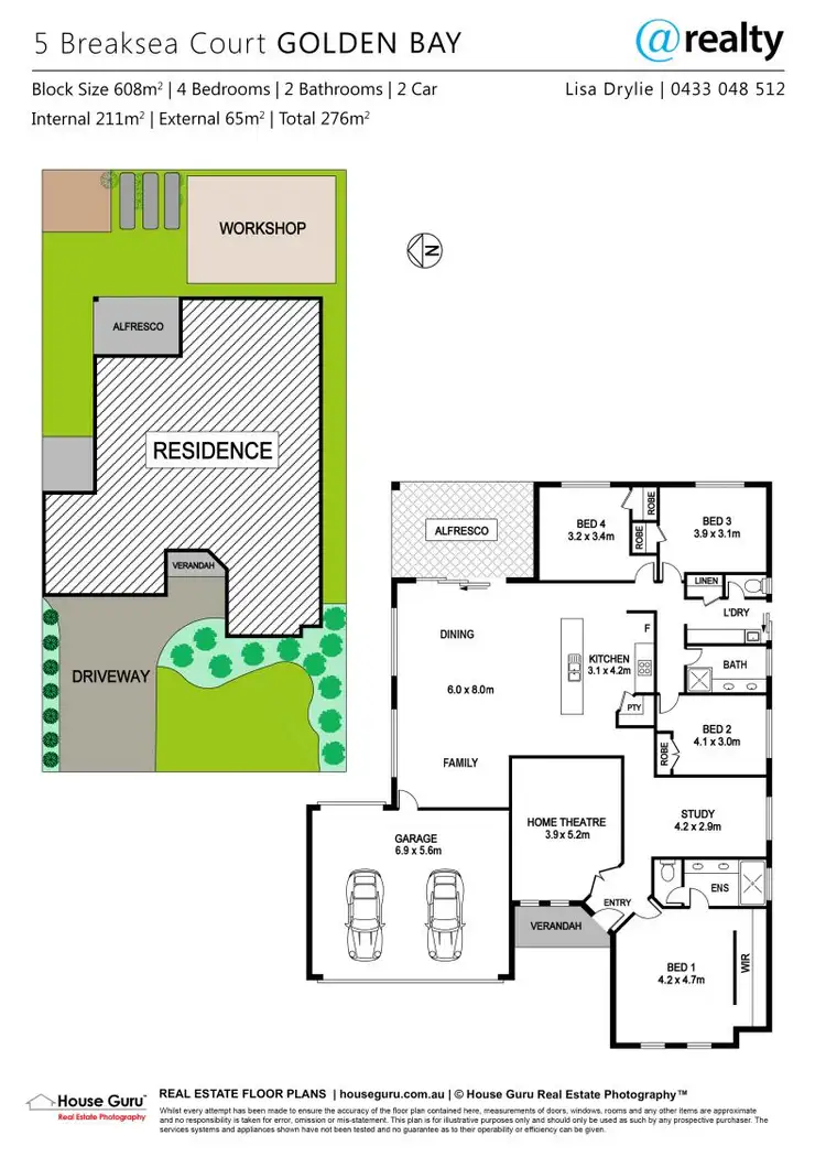 Floorplan of Homely house listing, 5 Breaksea Court, Golden Bay WA 6174