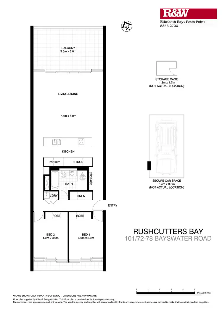 Floorplan of Homely apartment listing, 101/72 Bayswater Road, Rushcutters Bay NSW 2011