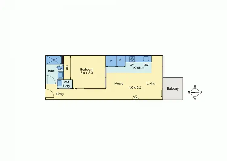 Floorplan of Homely apartment listing, 307/36 Wilson Street, South Yarra VIC 3141