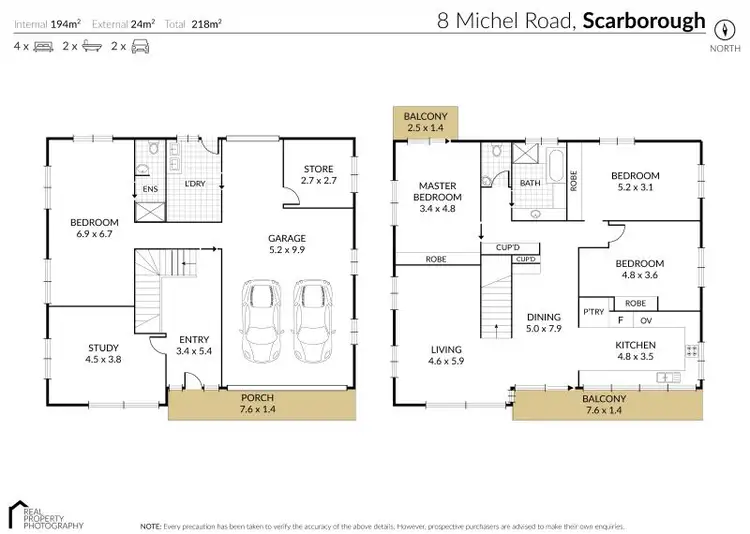 Floorplan of Homely house listing, 5 Michel Road, Scarborough QLD 4020