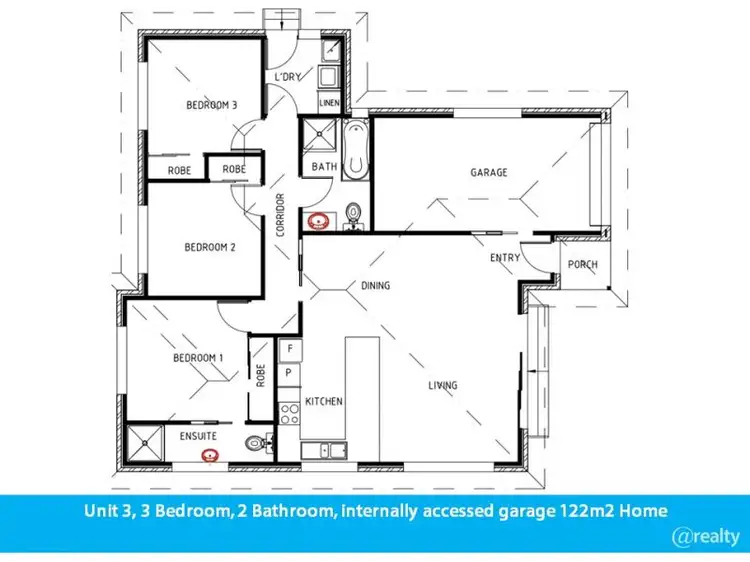 Floorplan of Homely house listing, 3/11 Dulcie Court, Oakdowns TAS 7019